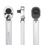 Amazon Basics 1/2-inch Drive Click Torque Wrench, 20-150 foot-lb, 27.1-203.5 Nm, Sturdy Construction with Storage Case