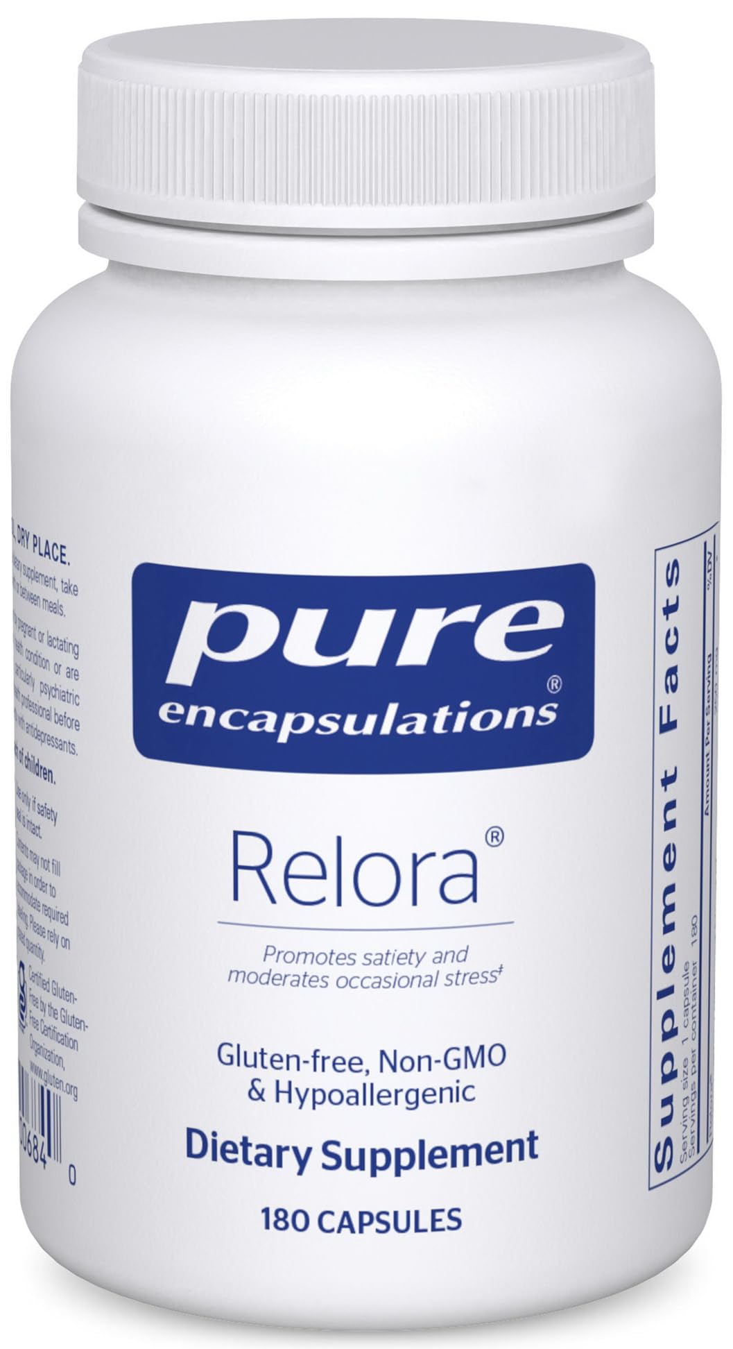 Pure Encapsulations Relora | Hypoallergenic Supplement Promotes Healthy Cortisol and DHEA Production and Moderates Occasional Stress | 180 Capsules