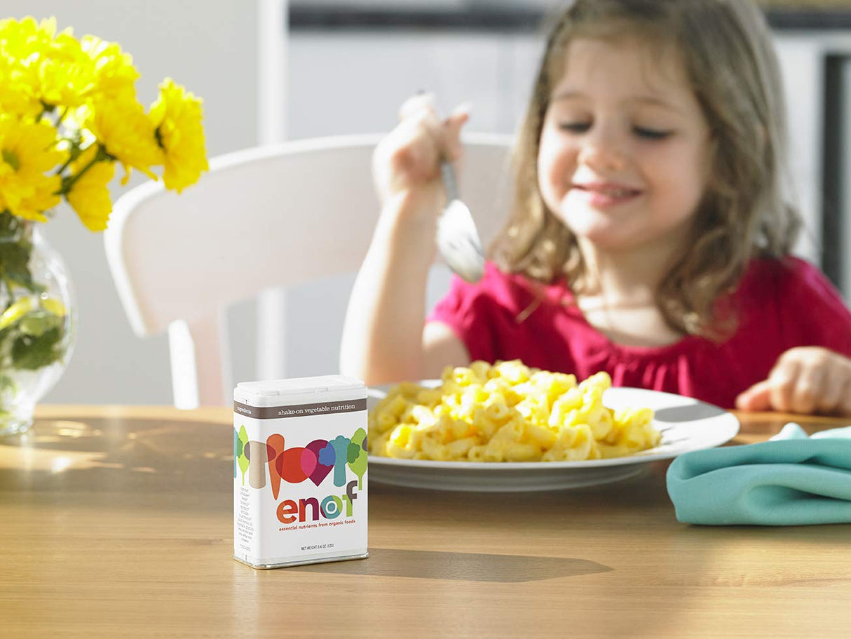 ENOF Organic Fruit and Vegetable Powder Supplement Kids & Adults | 10 Clean Ingredients - Strawberry, Spinach | Gluten & GMO Free Vegetable Powder for Kids | 60 Servings, 1 Mo. Supply, Made in USA