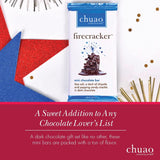 Chuao Chocolatier Firecracker Dark Chocolate Mini Bars | Gourmet Sea Salt Chipotle Popping Candies No Preservatives | For Gift Baskets, Christmas, Birthday, Care Package | 24 Pack