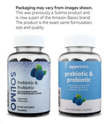 Amazon Basics Prebiotic & Probiotic Gummies, 2 Billion CFU, Blue Raspberry, 50 Count (Previously Solimo) (Pack of 2)