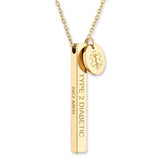 Medical Alert ID Necklace for Women, Custom Gold Medic Name Pendant Jewelry