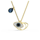 Swarovski Symbolica Pendant, Evil Eye, Blue, Gold-Tone Finished