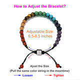 Top Plaza Beaded Chakra Bracelets for Women Men Anxiety Jewelry