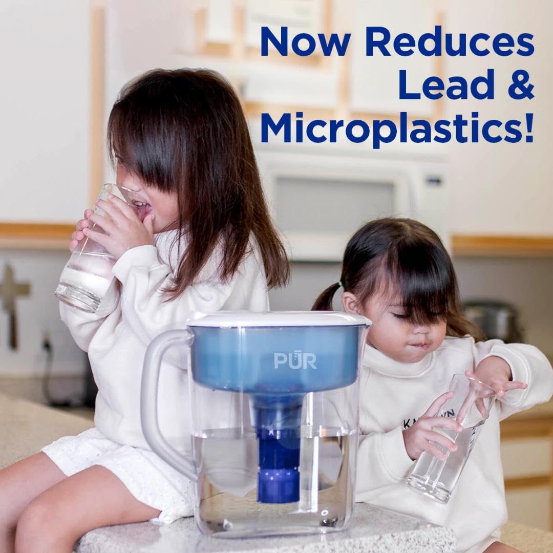 PUR PLUS Faucet Mount Replacement Filter 2-Pack, Genuine PUR Filter, 3-in-1 Powerful, Natural Mineral Filtration, Lead Removal, 6-Month Value, Blue (RF99992)