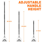 KeFanta 60" Metal Mop Handle Commercial Heavy Duty, Quick Change Industrial Mop Stick Replacemet,Side Gate Mops Head Replacement Holder for Floor Cleaning
