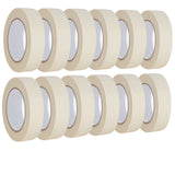 Lazybug studio Masking Tape 1 inch 12 Pack, Adhesive Painting Tape Bulk for General Purpose Use, 1 inch x 55 Yards x 12 Rolls, 660 Yards in Total