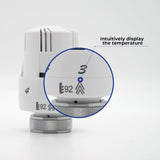 Thermostatic Radiator Valve Head 1pcs - Vancoco Modern TRV Head Thermostatic Radiator Valve Head Thermostatic Valve Head M30x1.5 TRV Head Radiator Valves