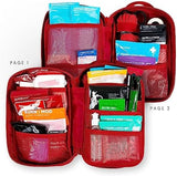 MY MEDIC MyFAK PRO Ifak First Aid Kit - 140 Life Saving Trauma and Medical Items - HSA FSA Eligible Survival Kit for Camping or Your Car - RED