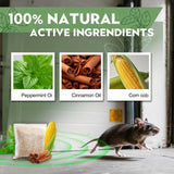 Natural Mouse Deterrent 45PCS, Peppermint Oil Pouches, Safe for Pets and Kids, Non-Toxic and Effective for Mice, Rats, Roaches, and Ants, Perfect for Home, Kitchen, and Basement