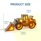 Letoiz Night Light for Kids, Wooden Loader with Led Night Light, Nursery Nightlight for Toddler Ages 3+ Boys and Girls, Cute Lamps for Birthday Gift, Christmas, New Year, Kids Room Decor, Bedroom