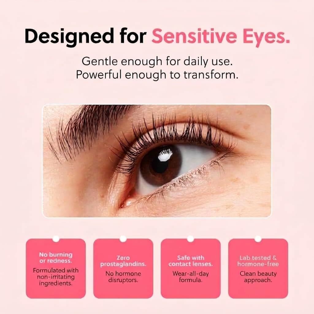 ForChics Prostaglandin-Free Eyelash Growth Serum – Rebuilds Thin Lashes
