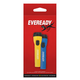 EVEREADY LED Flashlights (4-Pack), Bright Flashlights for Emergencies and Camping Gear, Flash Light with AA Batteries Included, Blue/Yellow (4-Pack)