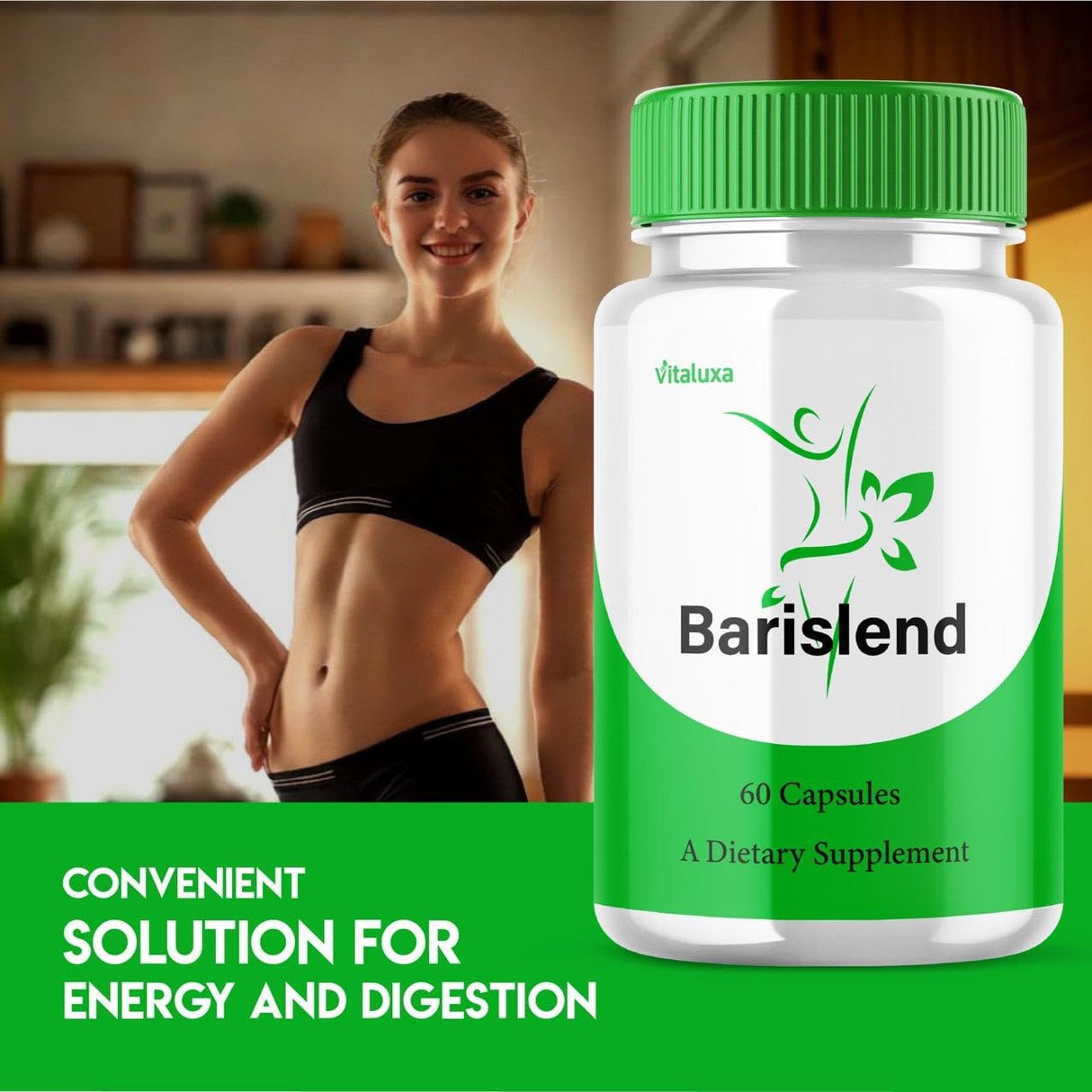 Barislend Capsules, Barisland Pills Pink Salt Blend for Women, Barislends Maximum Strength Supplement Official Advanced Formula Natural Energy Fitness Support, Bari Slend Review (60 Capsules)