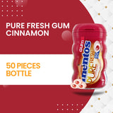 Pure Fresh Sugar Free Chewing Gum with Xylitol, Mento's Cinnamon, Bulk, 50 Piece Bottle (Pack of 3)