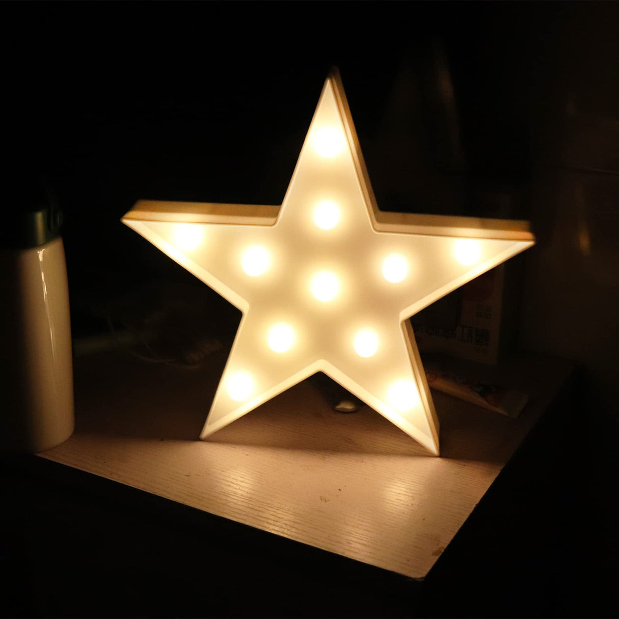 AUSAYE 3 PCS 3D Crescent Moon Light Cloud Led Star Lamp, Decorative Night Lights Room Decor NightLight for Kids Adults Birthday Baby Shower Party Christmas Gifts