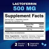 Vitamatic Lactoferrin 500mg – 60 Vegetable Capsules Promotes Healthy Immune Function