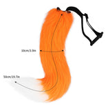 COSYEARS Faux Fur Fox Costume Tail Cosplay Halloween Christmas Party Costume One Size