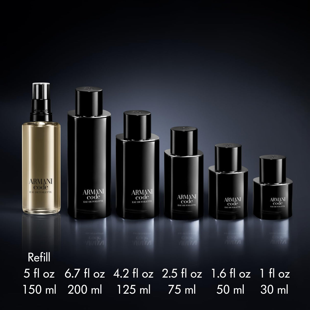 Armani Beauty- Code - Eau de Toilette - Cologne for Men - Ambery Woody Fragrance - Citrus, Lavandin, Tonka Bean Notes - 4.2 Fl Oz