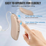 Flaygo Rechargeable Hearing Aids for Seniors' Hearing Loss (Not Amplifier) - Latest 16-Channel Digital OTC Hearing Aid with Intelligent Noise Cancellation, 5-Day Long-Lasting Battery, Medical-Grade Materials, Comfortable & Anti-Slip for Secure Wearing, Be