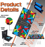 Solid Push Up Board 15 in 1 Home Workout Equipment Multi-Functional Pushup Stands System Fitness Floor Chest Muscle Exercise Professional Equipment Burn Fat Strength Training Arm Men & Women Weights