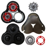 3 Pieces Replacement Shaving Head for Philips Norelco SH90/62 Series 9000 Series 8000 SensoTouch 3D S9721 S8950 S9000 S9311 S9321 S9511 S9531