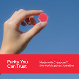 Create Creatine Monohydrate Gummies for Men & Women | 1.5g Creatine per Gummy for Muscle Strength, Endurance, Recovery, & Focus | Vegan, Non-GMO, Gluten-Free | Premium Sour Cherry Flavor | 90 Count