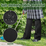 Adnee 2 PCS Lawn Care Leg Gaiters-Weed Eating Leg Protectors-Garden Trimming Leg Chaps-Adjustable Leg Guards for Garden and Farm Working, Black
