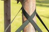 Tree Straps for Staking, Tree Ties for Plant Support, 3/4 Inch Width Guying Material Webbing Garden Strap for Outdoor Tree Straightening, 1500 Lbs Strength (Army Green) - 100 Feet