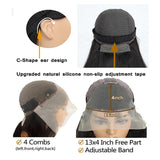 BestFun FB/27 Balayage Highlight Lace Front Wig Human Hair Pre Plucked 220% Density 24 Inch 13x4 HD Lace Brazilian Virgin Human Hair Body Wave Wig Ombre Glusless Wigs for Women Natural Hairline