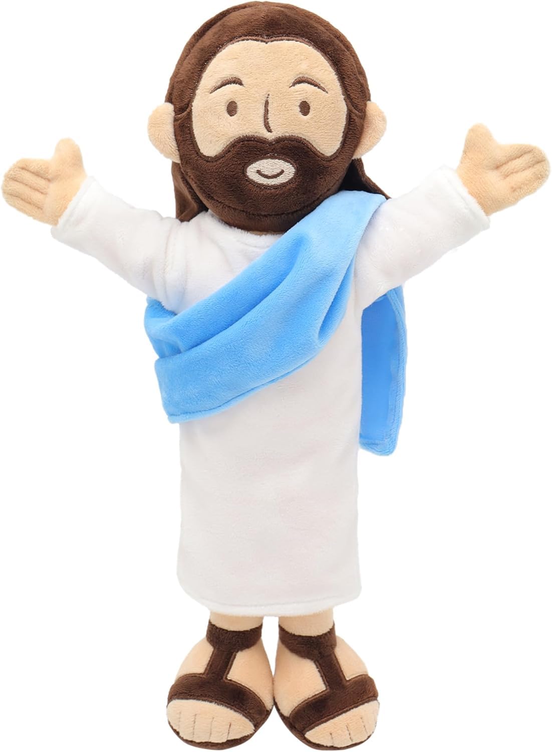 Yelakey 13" Jesus Plush, Jesus Stuffed Doll Plushie for Easter Christmas Church (Brown)