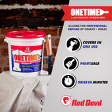 Red Devil 0541 ONETIME Lightweight Spackling, 1 Gallon, Made in USA