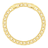 KissYan Gold Ankle Bracelets for Women, 14K Gold Plated Anklets Chunky Cuban Chain Slender Brick Link Summer Beach Foot Jewelry Gifts for Women(C08-G)