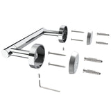 RARXTR Toilet Paper Holder Chrome SUS304 Stainless Steel Double Post Pivoting Polish Chrome Toilet Paper Roll Holder Wall Mounted Toilet Tissue Holder for Commercial Bathroom RV, Polished, 2 Pack