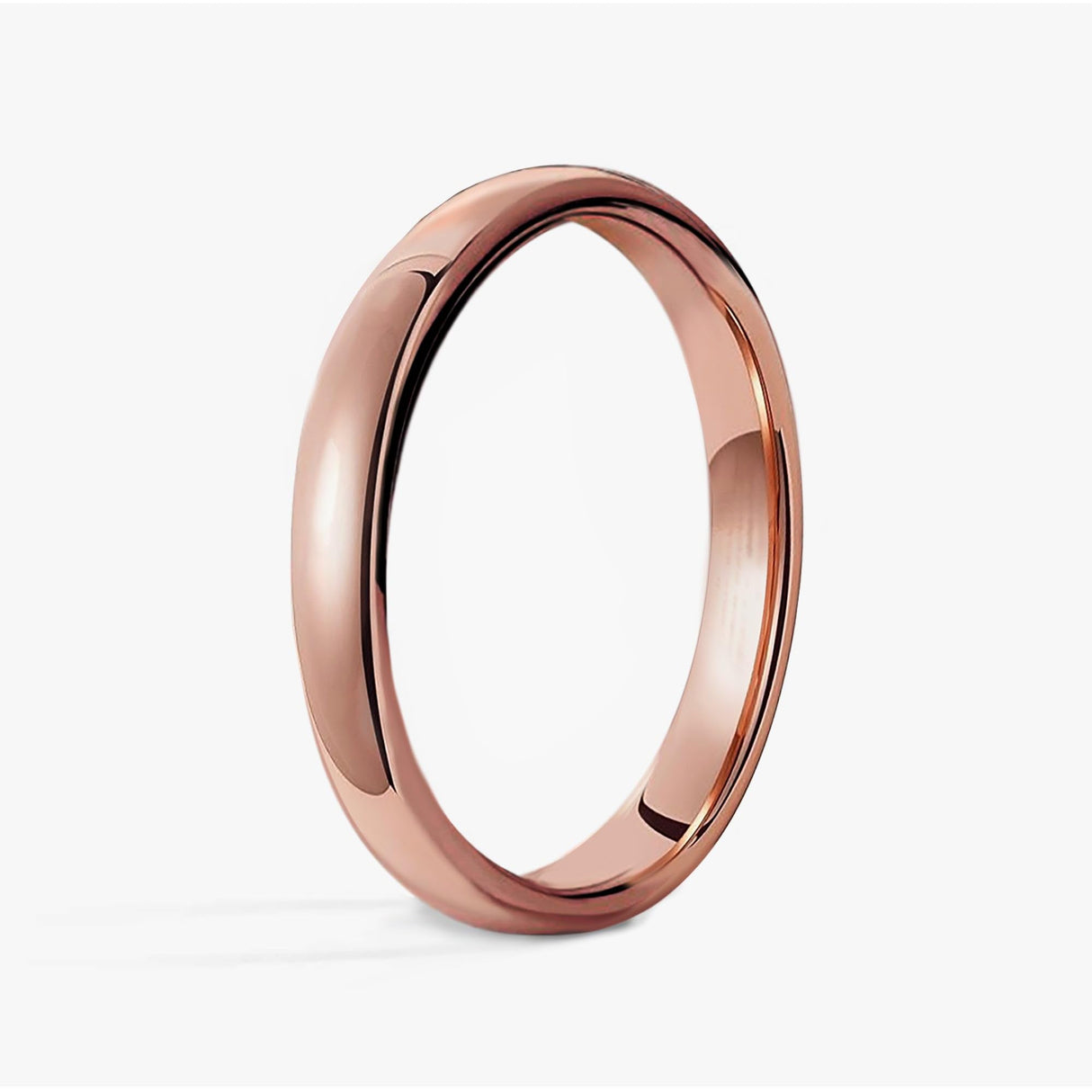IVY & BAUBLE 6mm Solid Copper Comfort Fit Ring For Men & Women, Size 10