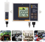 CO2 Carbon Dioxide Dual Beam NDIR Multi Gas Monitor Controller 0-5000PPM with 4.6 Meters Cable Day/Night Sensor for Greenhouses