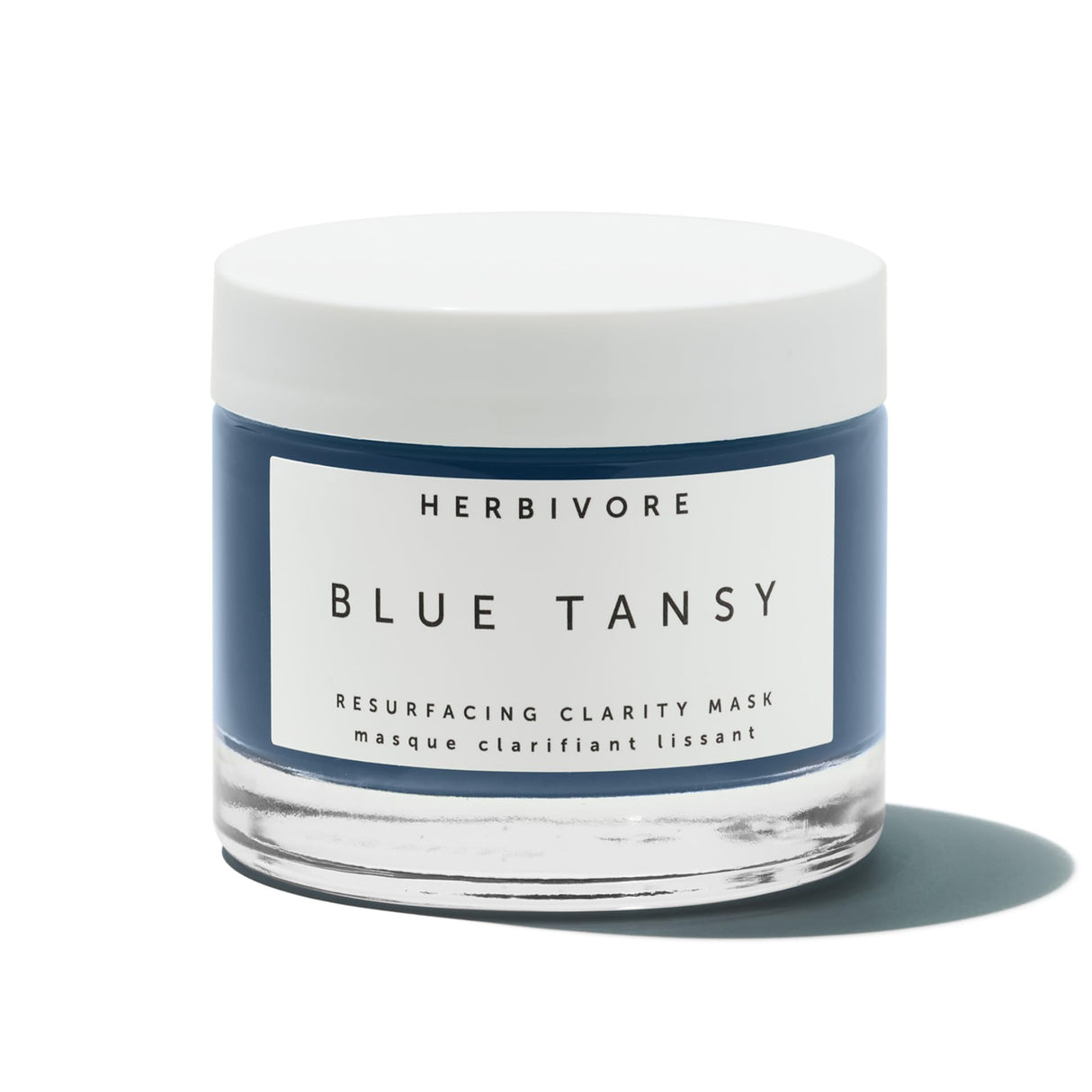 HERBIVORE Blue Tansy BHA & Enzyme Pore Refining Mask - Naturally Clarifies Acne, Blemishes & Redness, Vegan & Cruelty-Free, 60 mL / 2.02 oz