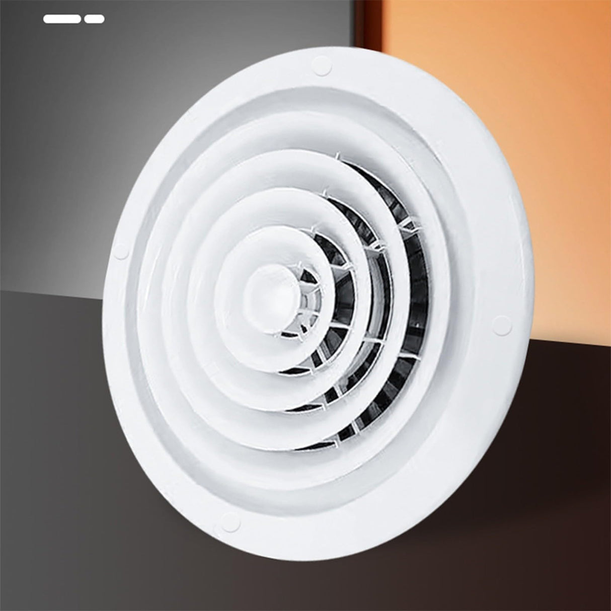 Oniissy 250mm/300mm/310mm White Circular Ceiling Mounted Adjustable Air Ventilation Cover Round Ducting Ceiling Wall Hole ABS Air Vent(310mm)