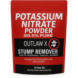 Outlaw X Potassium Nitrate High Purity Powder, Reagent Grade, 10 Pounds, for Stump Remover