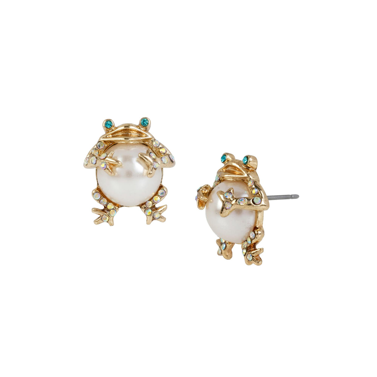 Betsey Johnson Frog Stud Earrings
