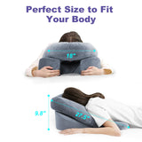 HOMCA Face Down Pillow After Eye Surgery - Home Massage Pillow Face Down for Bed, BBL Pillow After Surgery Stomach Sleeping Pillow with Shredded Memory Foam and Removable Cover