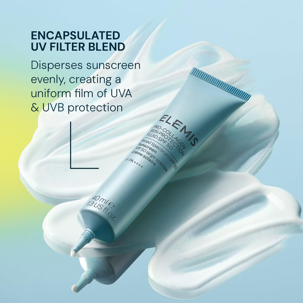 Elemis Pro-Collagen Skin Protection Fluid SPF 50 | Hydrating Face Sunscreen | Lightweight & Fast-Absorbing | 40ml