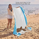 WEKAPO Beach Blanket Sandproof Waterproof, Extra Large Beach Mat, Oversized & Compact Sand Free Mat Quick Drying, Lightweight & Durable with 6 Stakes & 4 Corner Pockets