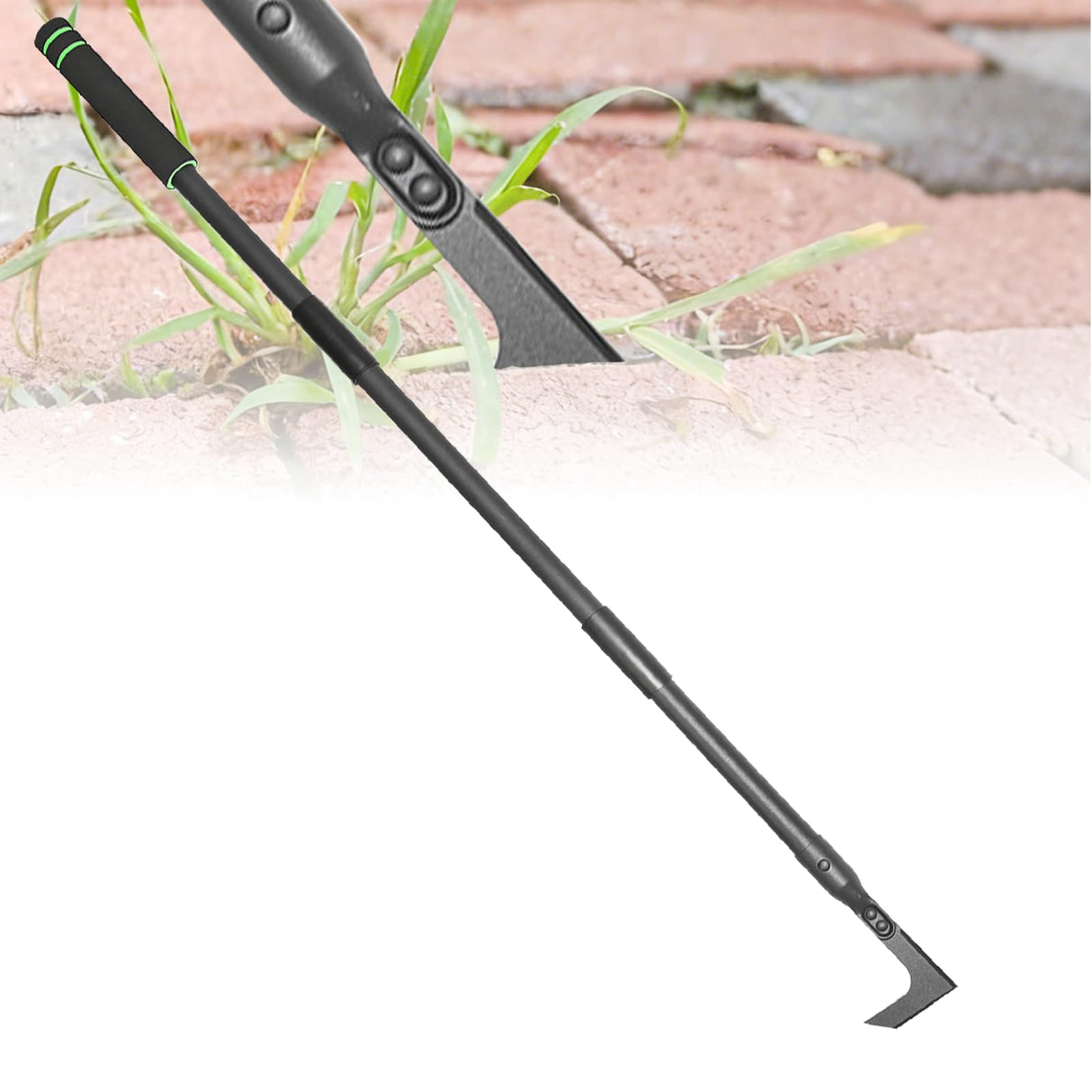 ABtool Weed Puller,Manual Crevice Cleaning Tool with 43.7" Long Handle,Gardening Weed Remover Tool for Sidewalk,Paver,Deck Boards,Garden,Patio