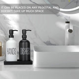 Kitchen Soap Dispenser Set with Silicone Tray, Premium Glass Hand and Dish Soap Dispenser Set for Kitchen Sink, Rustproof Stainless Steel Pump, Modern Kitchen Décor & Versatile Gift for Any Occasion