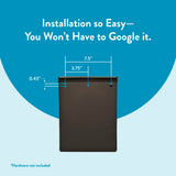 Architectural Mailboxes Designer Galvanized Steel Wall-Mount Mailbox, DVKPBZ0AM, Venetian Bronze, Medium