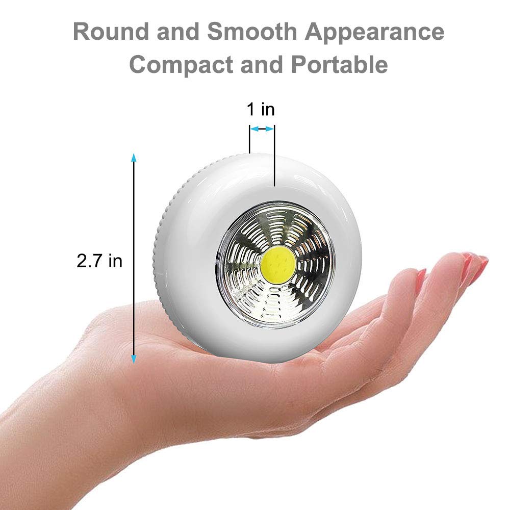 VICOX Tap Light Push Lights, 84-Pack Small Bright LED Puck Light Touch Night Lights Battery Operated Stick on Light for Closet Kitchen Cabinet Classroom DIY Letter Lights Holiday Party Decorations