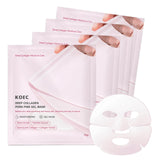 Deep Collagen PDRN Pink Gel Mask,Moisturizing Overnight Collagen Face Mask,Overnight Facial Sheet Mask For Glass Glow Skin - Deeply Nourishing,Lifting & Firming,Restoring Skin Elasticity-36gx4pcs