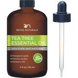 Tea Tree Essential Oil - Huge 4 FL OZ - 100% Pure & Natural – Premium Natural Oil with Glass Dropper (Tea Tree)