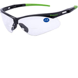 ProtectX Bifocal Safety Glasses 1.5 Diopter, Safety Glasses with Bifocal 1.5, Bifocal Safety Readers for Men Women, ANSI Z87.1 Rated